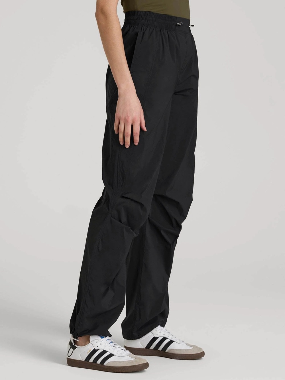 Abercrombie YPB Parachute Cargo Pants Black | Size XXL | Adjustable Hem